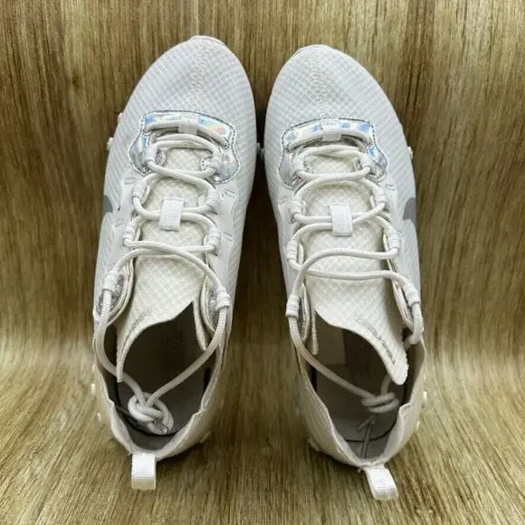 Nike React Element 55 Women's Size 6.5 White Iridescent Running Shoes CN0147-100 - Picture 6 of 9